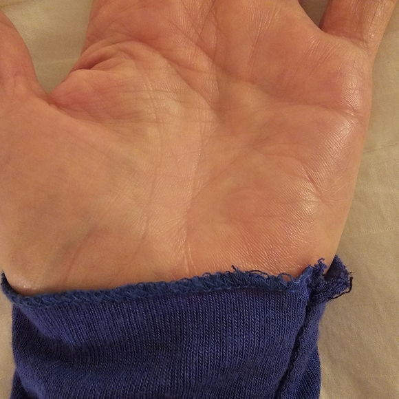 Blue swing sweater / wrap long swing lightweight sweater - Picture 8 of 8